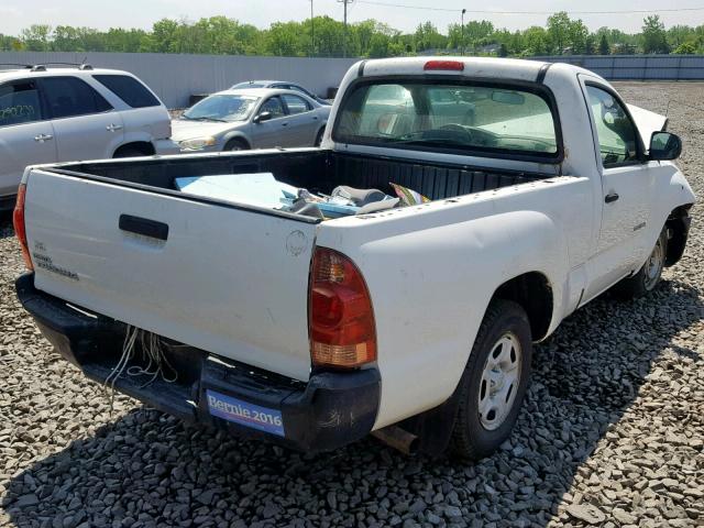 5TENX22NX8Z541820 - 2008 TOYOTA TACOMA WHITE photo 4