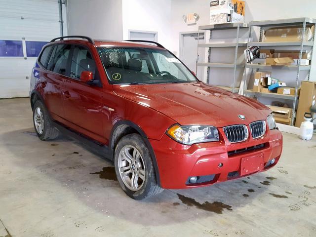 WBXPA93486WG85083 - 2006 BMW X3 3.0I RED photo 1