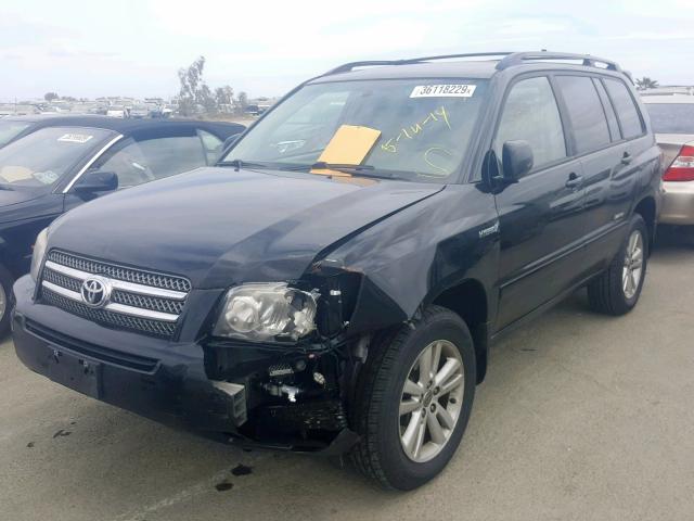 JTEEW21A260032315 - 2006 TOYOTA HIGHLANDER BLACK photo 2