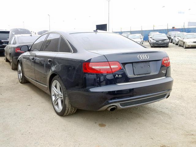 WAUKGAFB2BN014391 - 2011 AUDI A6 PRESTIG BLUE photo 3