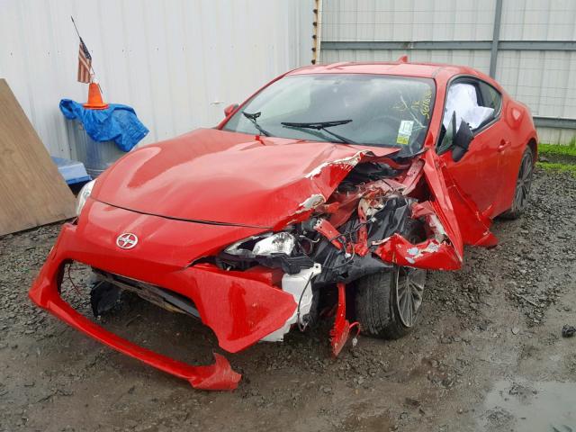 JF1ZNAA15F8702255 - 2015 TOYOTA SCION FR-S RED photo 2