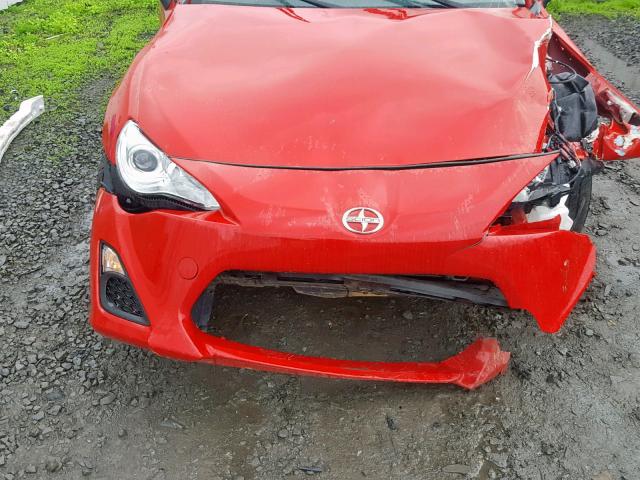 JF1ZNAA15F8702255 - 2015 TOYOTA SCION FR-S RED photo 7