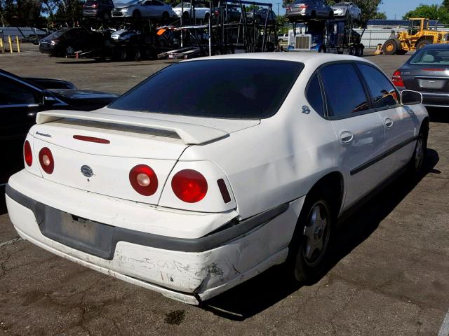 2G1WF52E449457784 - 2004 CHEVROLET IMPALA WHITE photo 4