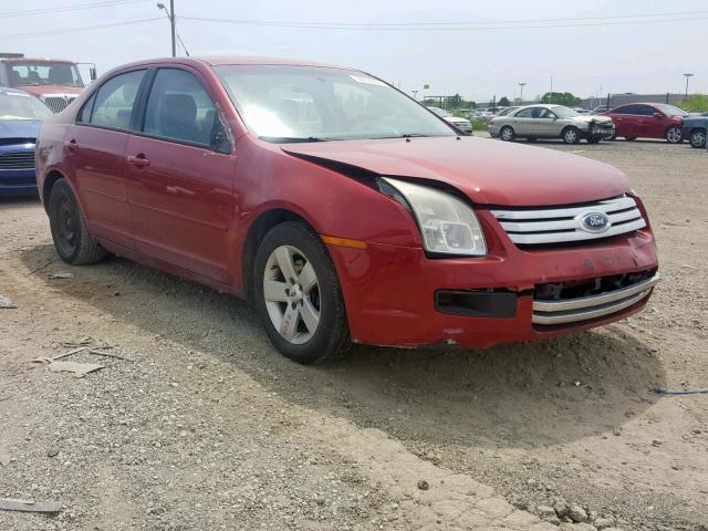 3FAHP06Z87R134890 - 2007 FORD FUSION S RED photo 1