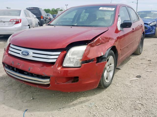 3FAHP06Z87R134890 - 2007 FORD FUSION S RED photo 2
