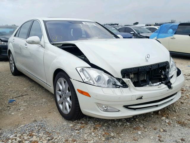 WDDNG71X18A228137 - 2008 MERCEDES-BENZ S 550 WHITE photo 1