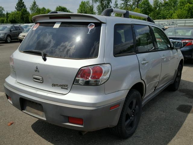 JA4LZ41G23U051562 - 2003 MITSUBISHI OUTLANDER SILVER photo 4