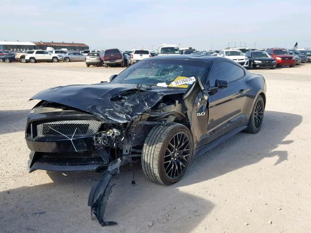 1FA6P8CF0G5327537 - 2016 FORD MUSTANG GT BLACK photo 2