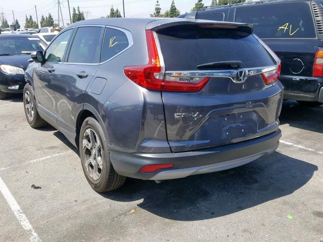 5J6RW1H84JA014169 - 2018 HONDA CR-V EXL GRAY photo 3