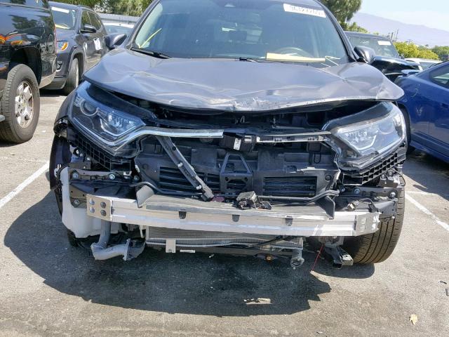 5J6RW1H84JA014169 - 2018 HONDA CR-V EXL GRAY photo 9