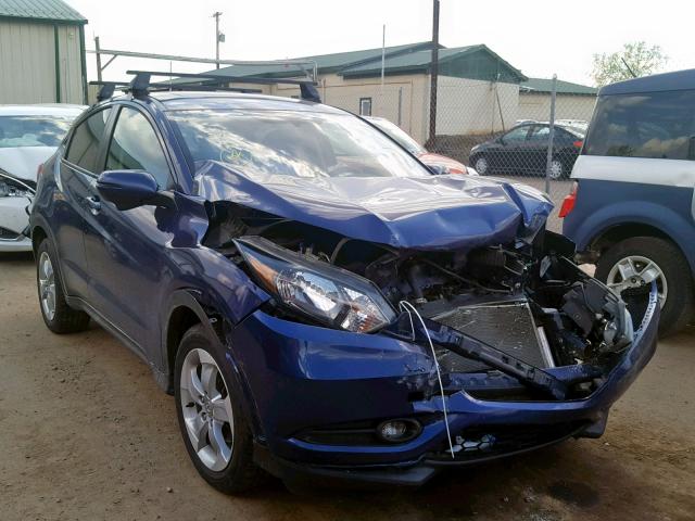 3CZRU6854GM730025 - 2016 HONDA HR-V EX BLUE photo 1