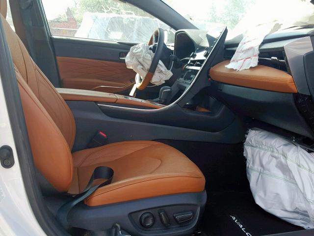 4T1BZ1FB6KU015218 - 2019 TOYOTA AVALON XLE WHITE photo 5