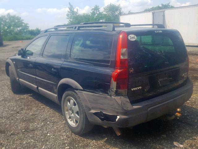 YV1SZ59H831111005 - 2003 VOLVO XC70 BLACK photo 3