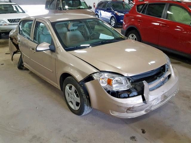 1G1AL55F787204019 - 2008 CHEVROLET COBALT LT GOLD photo 1