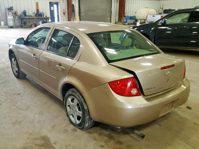 1G1AL55F787204019 - 2008 CHEVROLET COBALT LT GOLD photo 3