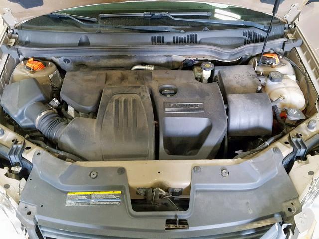 1G1AL55F787204019 - 2008 CHEVROLET COBALT LT GOLD photo 7