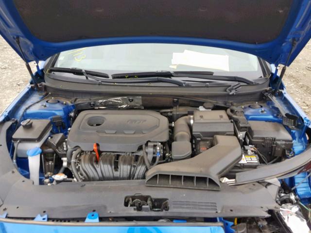 5NPE34AF9JH659304 - 2018 HYUNDAI SONATA SPO BLUE photo 7