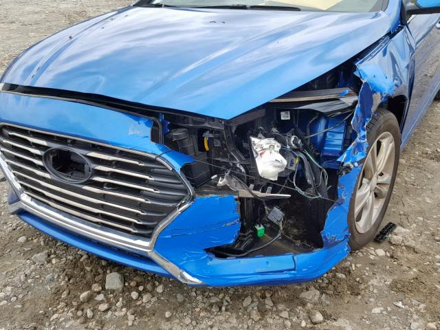 5NPE34AF9JH659304 - 2018 HYUNDAI SONATA SPO BLUE photo 9