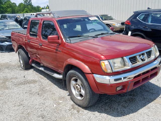 1N6ED27T8YC367516 - 2000 NISSAN FRONTIER C RED photo 1