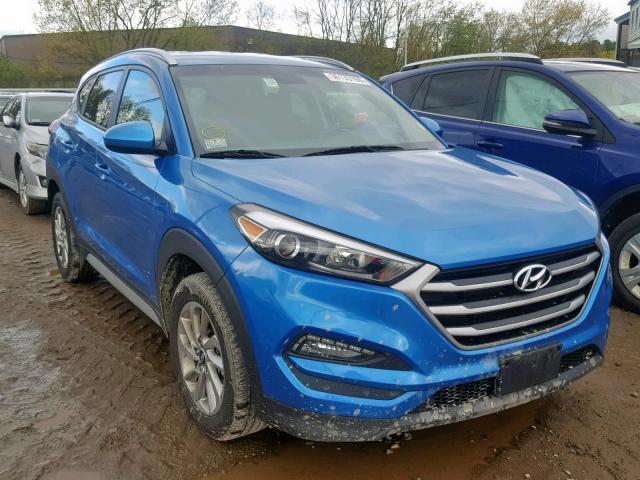 KM8J3CA40JU717633 - 2018 HYUNDAI TUCSON SEL BLUE photo 1