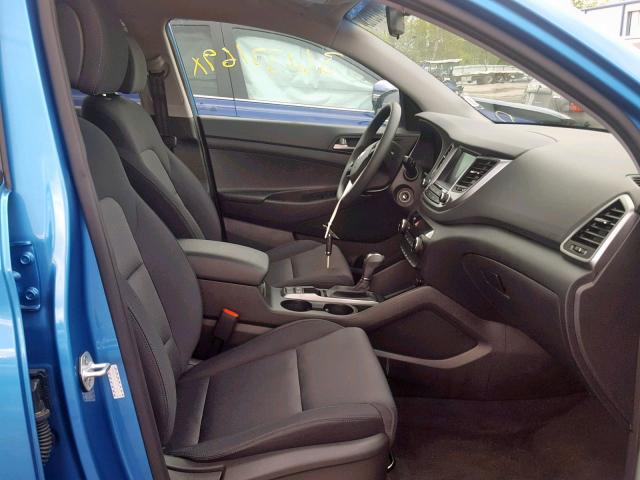 KM8J3CA40JU717633 - 2018 HYUNDAI TUCSON SEL BLUE photo 5