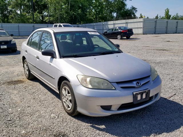 1HGES16314L004846 - 2004 HONDA CIVIC DX V SILVER photo 1