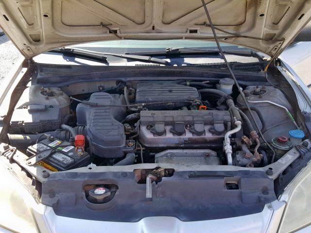 1HGES16314L004846 - 2004 HONDA CIVIC DX V SILVER photo 7