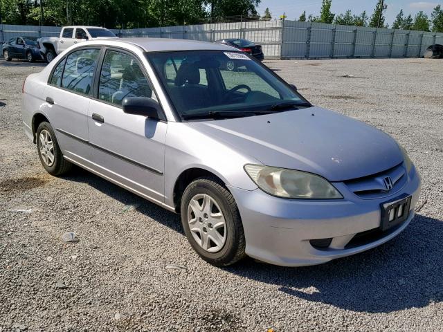 1HGES16314L004846 - 2004 HONDA CIVIC DX V SILVER photo 9