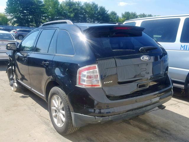 2FMDK3JC2ABB79353 - 2010 FORD EDGE SEL BLACK photo 3