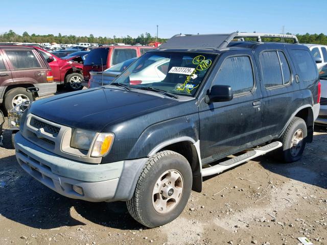 5N1ED28T0YC597063 - 2000 NISSAN XTERRA XE BLACK photo 2