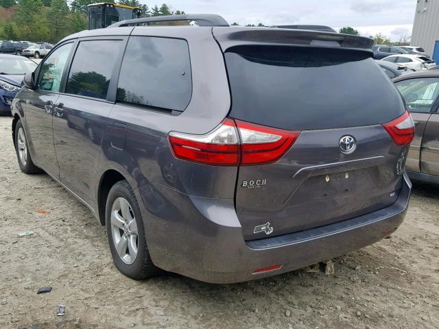 5TDKK3DC6FS597184 - 2015 TOYOTA SIENNA LE GRAY photo 3