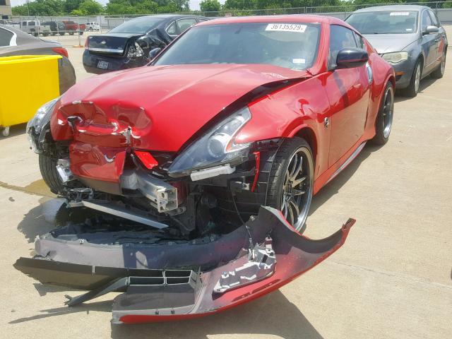 JN1AZ4EH4FM441876 - 2015 NISSAN 370Z BASE RED photo 2