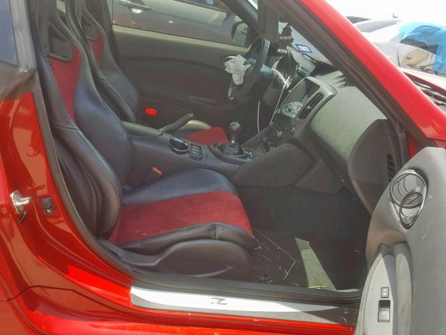 JN1AZ4EH4FM441876 - 2015 NISSAN 370Z BASE RED photo 5