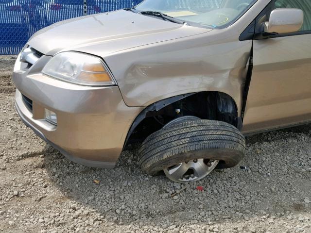 2HNYD18226H534330 - 2006 ACURA MDX GOLD photo 9