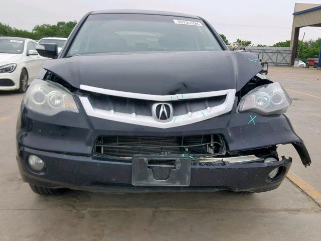 5J8TB18299A000140 - 2009 ACURA RDX BLACK photo 9