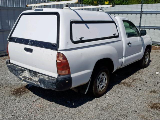 5TENX22N96Z306080 - 2006 TOYOTA TACOMA WHITE photo 4