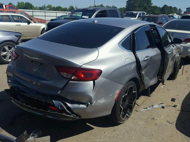 1C3CCCAB3FN594122 - 2015 CHRYSLER 200 LIMITE GRAY photo 4