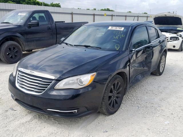 1C3CCBBB3DN571476 - 2013 CHRYSLER 200 TOURIN BLACK photo 2