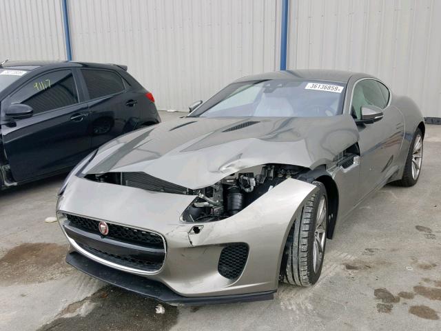 SAJDD1EV7KCK61547 - 2019 JAGUAR F-TYPE GRAY photo 2