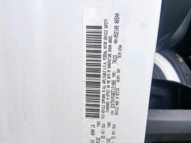 3C6TRVPG8EE121965 - 2014 RAM PROMASTER 白色 照片 10