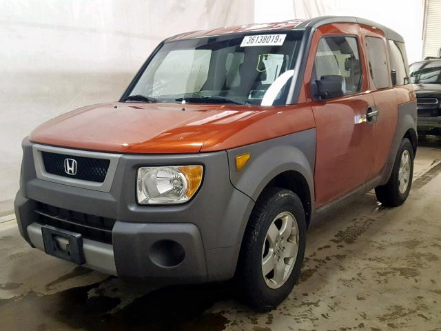 5J6YH27664L004201 - 2004 HONDA ELEMENT EX ORANGE photo 2