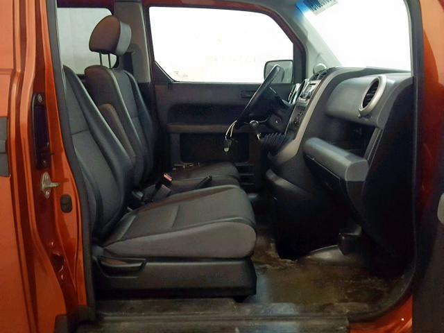 5J6YH27664L004201 - 2004 HONDA ELEMENT EX ORANGE photo 5