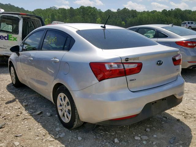 KNADM4A37H6057694 - 2017 KIA RIO LX SILVER photo 3