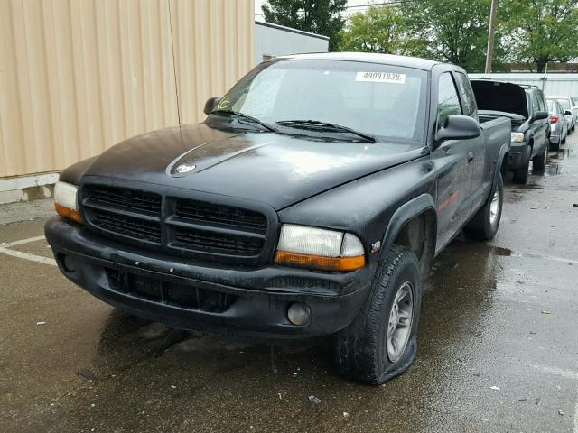 1B7GG22Y1WS507687 - 1998 DODGE DAKOTA BLACK photo 9