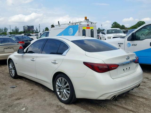 JN1CV7APXJM240107 - 2018 INFINITI Q50 PURE WHITE photo 3