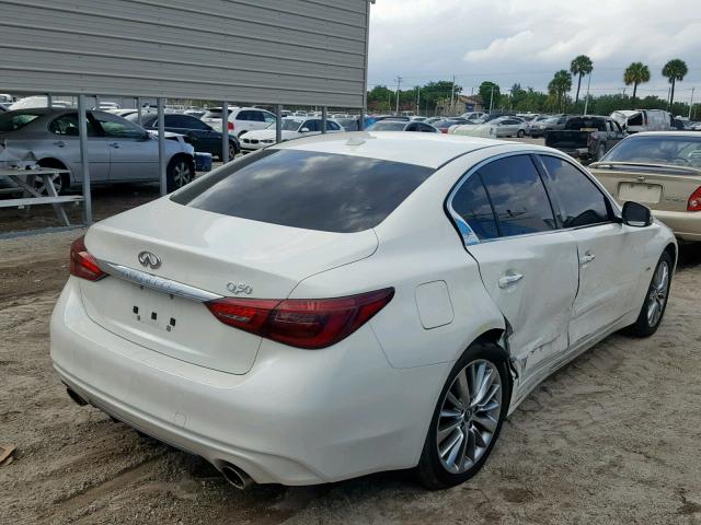 JN1CV7APXJM240107 - 2018 INFINITI Q50 PURE WHITE photo 4