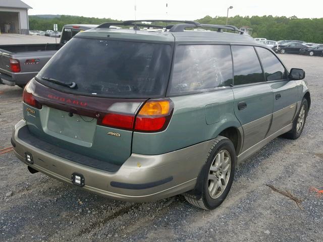 4S3BH675636632699 - 2003 SUBARU LEGACY OUT GREEN photo 4