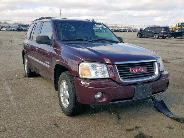 1GKDT13S762248839 - 2006 GMC ENVOY MAROON photo 1