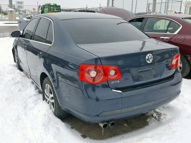 3VWRF71K76M758743 - 2006 VOLKSWAGEN JETTA 2.5 BLUE photo 3