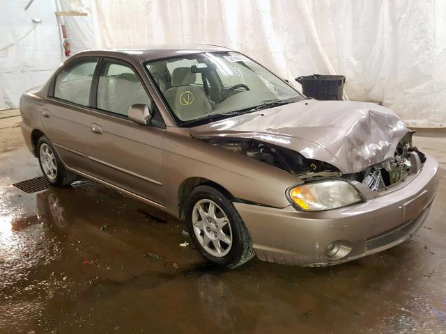 KNAFB121645307419 - 2004 KIA SPECTRA BA TAN photo 1